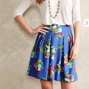 NWOT $148 Anthropologie Maeve Garden Days skater skirt